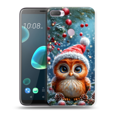 Силиконовый чехол на HTC Desire 12 Plus с принтом Новый год