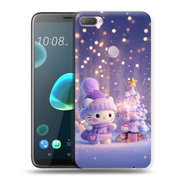 Силиконовый чехол на HTC Desire 12 Plus с принтом Новый год