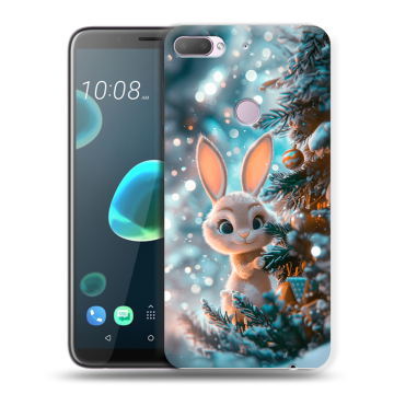 Силиконовый чехол на HTC Desire 12 Plus с принтом Новый год