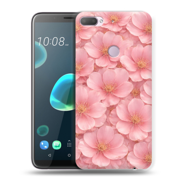 Силиконовый чехол на HTC Desire 12 Plus с принтом женский