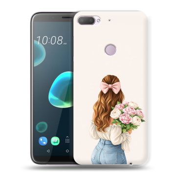 Силиконовый чехол на HTC Desire 12 Plus с принтом женский Силиконовый чехол на HTC Desire 12 Plus с принтом женский
