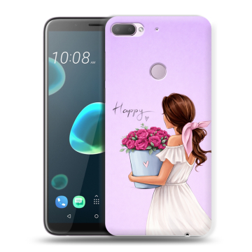 Силиконовый чехол на HTC Desire 12 Plus с принтом женский Силиконовый чехол на HTC Desire 12 Plus с принтом женский