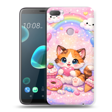 Силиконовый чехол на HTC Desire 12 Plus с принтом для девочек Силиконовый чехол на HTC Desire 12 Plus с принтом для девочек
