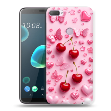 Силиконовый чехол на HTC Desire 12 Plus с принтом для девочек Силиконовый чехол на HTC Desire 12 Plus с принтом для девочек