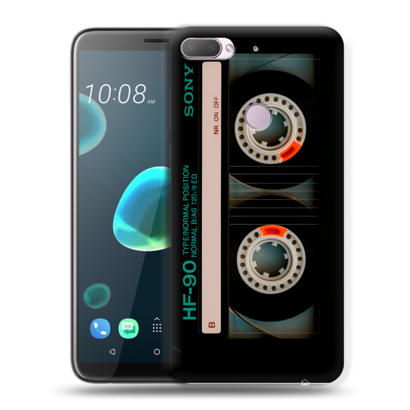 Силиконовый чехол на HTC Desire 12 Plus с принтом Кассета Силиконовый чехол на HTC Desire 12 Plus с принтом Кассета