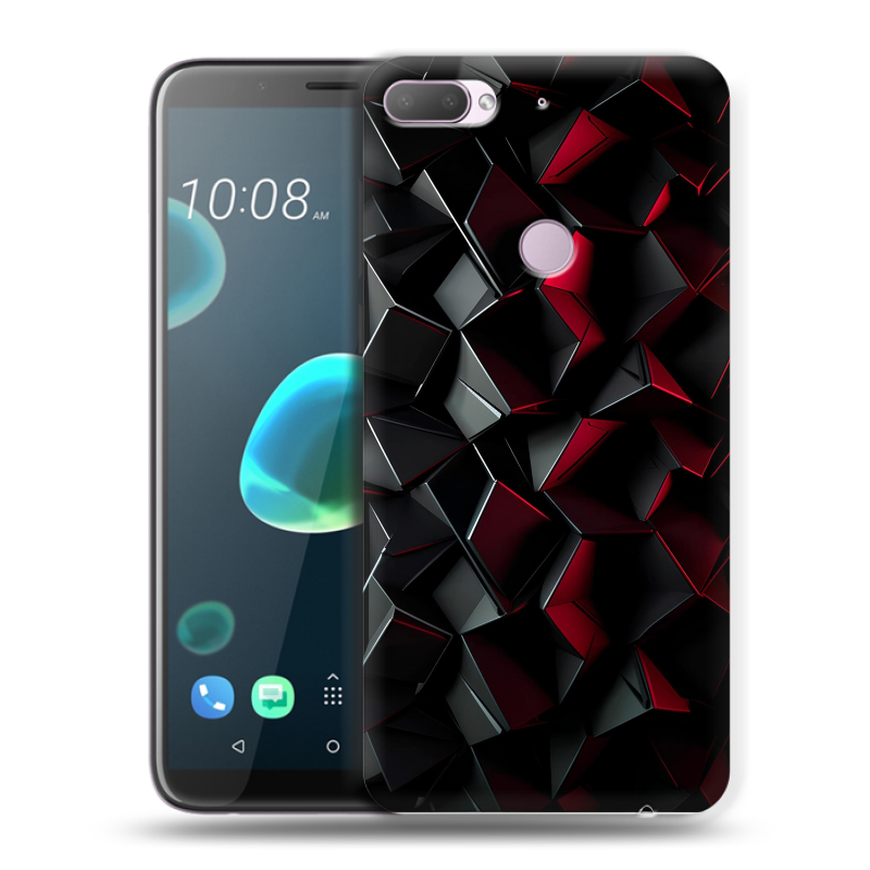 Силиконовый чехол на HTC Desire 12 Plus с принтом Абстракция Силиконовый чехол на HTC Desire 12 Plus с принтом Абстракция