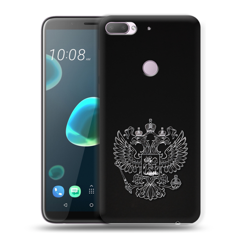 Пластиковый чехол на HTC Desire 12 Plus с принтом Герб России Пластиковый чехол на HTC Desire 12 Plus с принтом Герб России