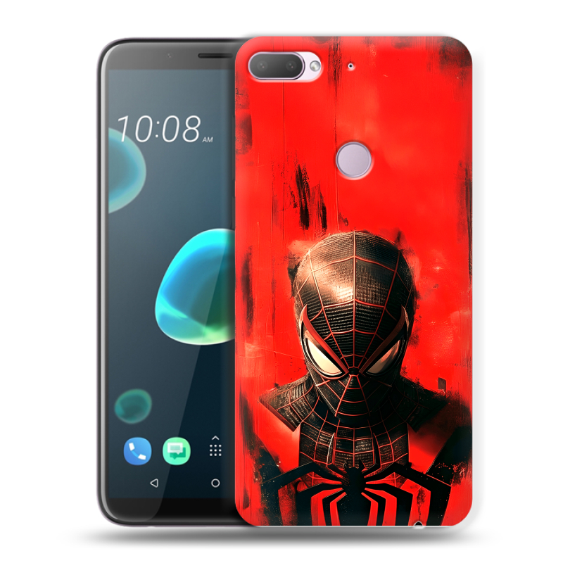 Пластиковый чехол на HTC Desire 12 Plus с принтом человек паук spiderman Пластиковый чехол на HTC Desire 12 Plus с принтом человек паук spiderman