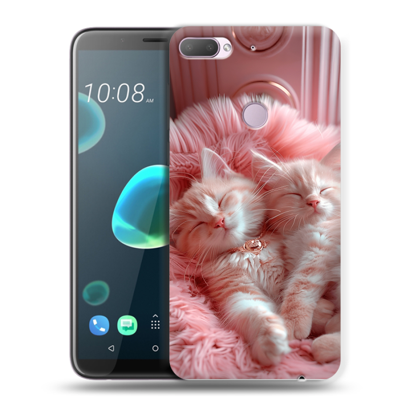 Силиконовый чехол на HTC Desire 12 Plus с принтом котята котики Силиконовый чехол на HTC Desire 12 Plus с принтом котята котики