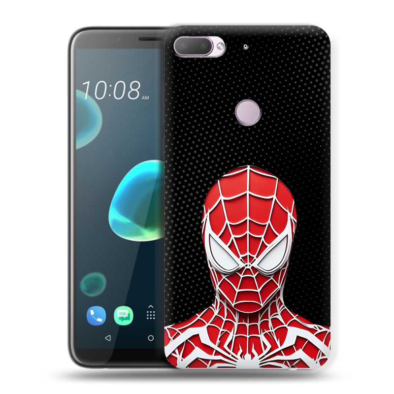 Пластиковый чехол на HTC Desire 12 Plus с принтом человек паук spiderman Пластиковый чехол на HTC Desire 12 Plus с принтом человек паук spiderman