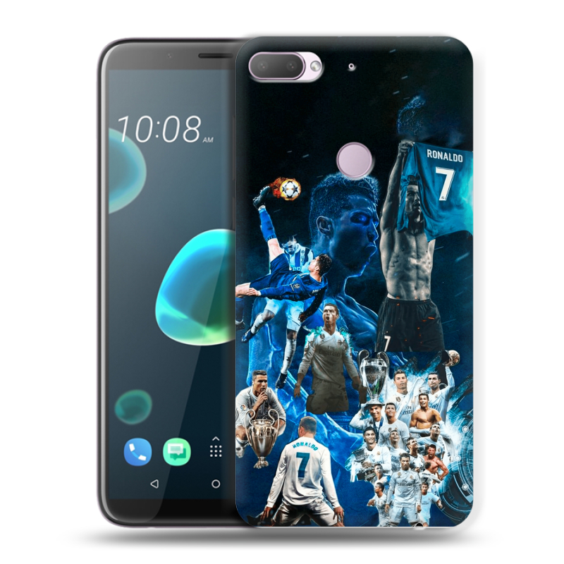 Пластиковый чехол на HTC Desire 12 Plus с принтом Реал Роналдо Пластиковый чехол на HTC Desire 12 Plus с принтом Реал Роналдо