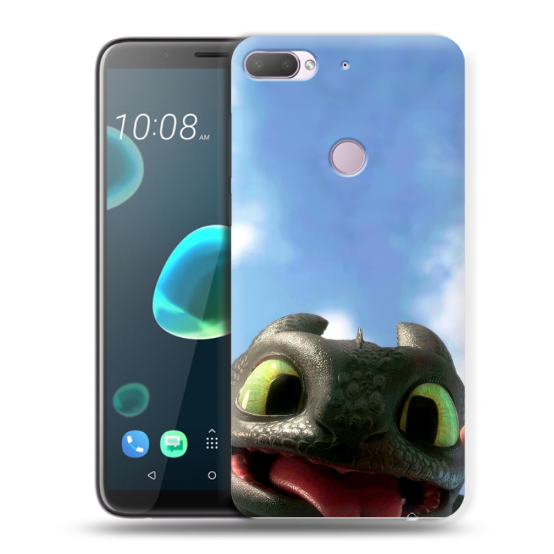Силиконовый чехол на HTC Desire 12 Plus с принтом Как приручить дракона Силиконовый чехол на HTC Desire 12 Plus с принтом Как приручить дракона