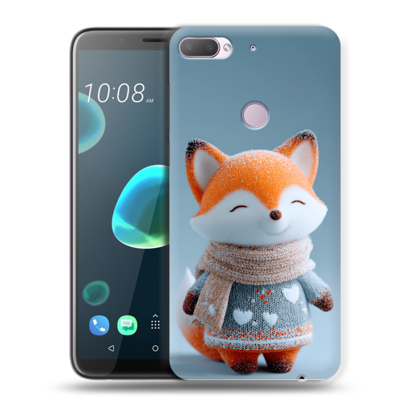 Силиконовый чехол на HTC Desire 12 Plus с принтом Лиса Силиконовый чехол на HTC Desire 12 Plus с принтом Лиса