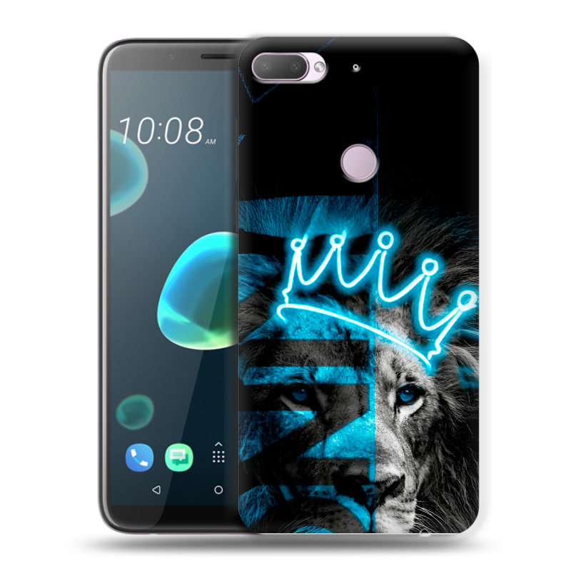 Силиконовый чехол на HTC Desire 12 Plus с принтом Король лев Силиконовый чехол на HTC Desire 12 Plus с принтом Король лев
