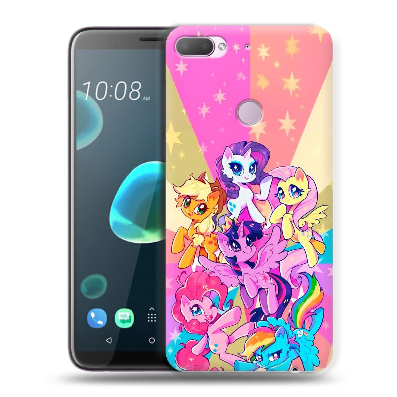 Пластиковый чехол на HTC Desire 12 Plus с принтом My little pony Дружба чудо Пластиковый чехол на HTC Desire 12 Plus с принтом My little pony Дружба чудо