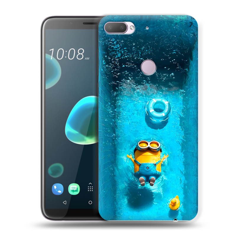 Силиконовый чехол на HTC Desire 12 Plus с принтом Миньоны Силиконовый чехол на HTC Desire 12 Plus с принтом Миньоны