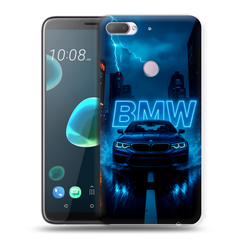 Пластиковый чехол на HTC Desire 12 Plus с принтом BMW БМВ Пластиковый чехол на HTC Desire 12 Plus с принтом BMW БМВ