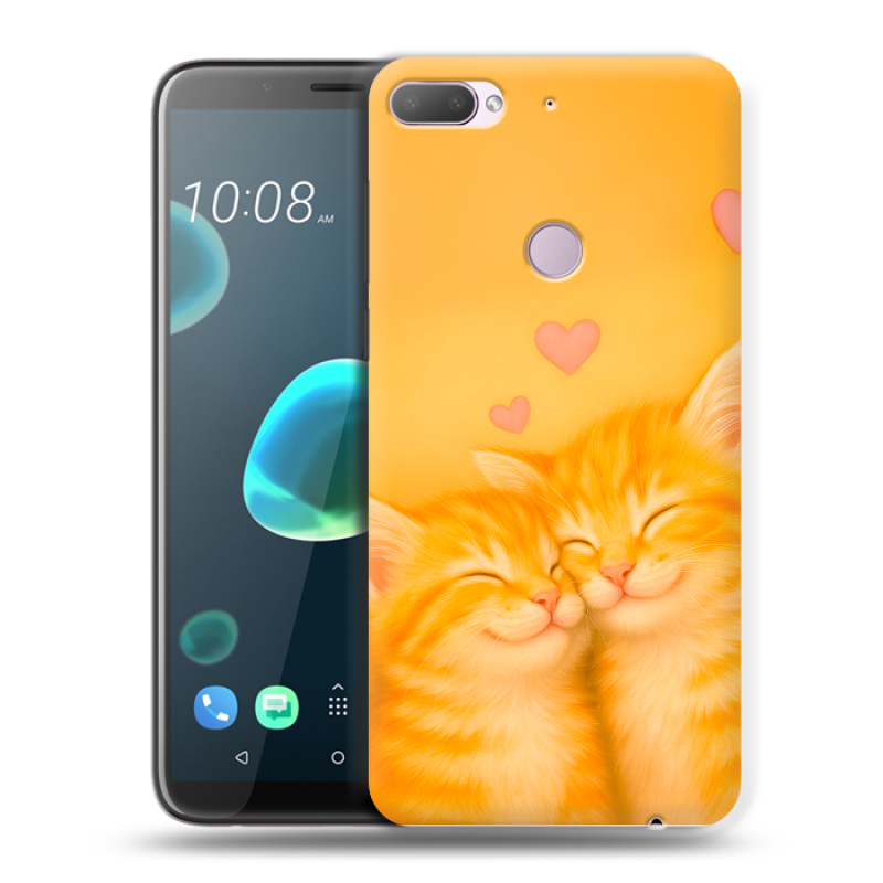 Пластиковый чехол на HTC Desire 12 Plus с принтом Милые котята Пластиковый чехол на HTC Desire 12 Plus с принтом Милые котята