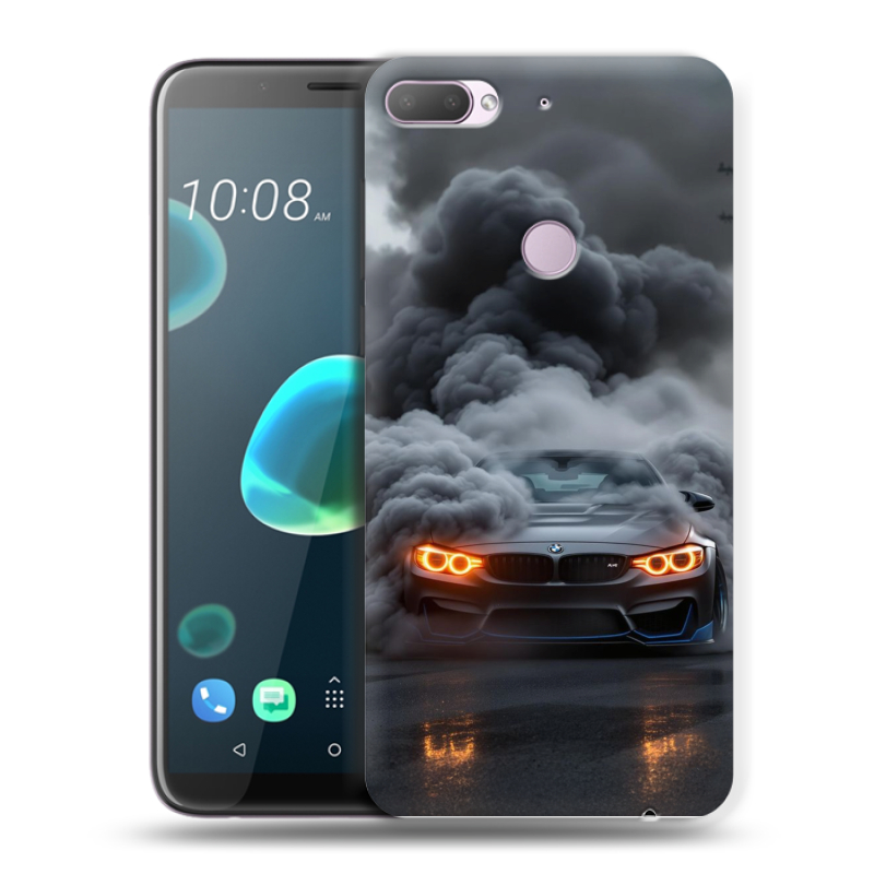 Силиконовый чехол на HTC Desire 12 Plus с принтом BMW БМВ Силиконовый чехол на HTC Desire 12 Plus с принтом BMW БМВ