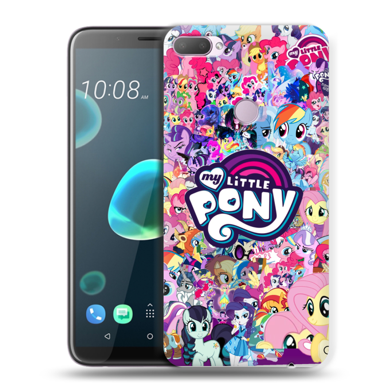 Силиконовый чехол на HTC Desire 12 Plus с принтом My little pony Дружба чудо Силиконовый чехол на HTC Desire 12 Plus с принтом My little pony Дружба чудо