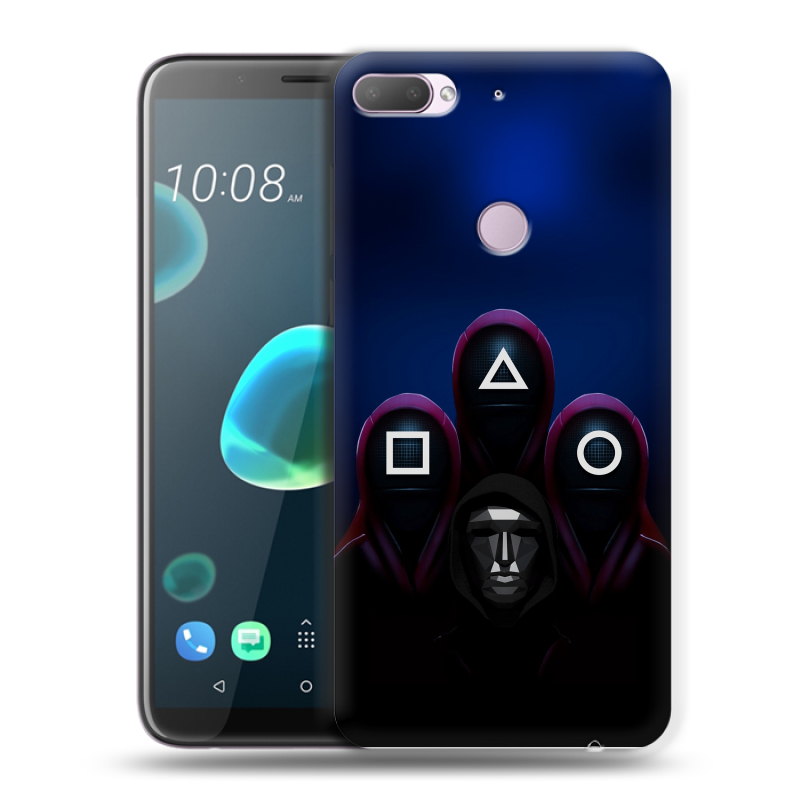 Пластиковый чехол на HTC Desire 12 Plus с принтом Игра Кальмара Пластиковый чехол на HTC Desire 12 Plus с принтом Игра Кальмара