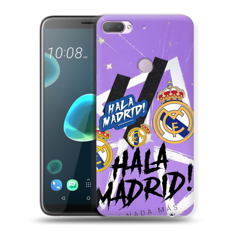 Силиконовый чехол на HTC Desire 12 Plus с принтом Real Madrid Реал Мадрид Силиконовый чехол на HTC Desire 12 Plus с принтом Real Madrid Реал Мадрид