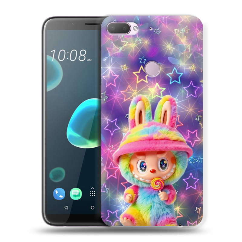 Силиконовый чехол на HTC Desire 12 Plus с принтом Labubu Лабубу Силиконовый чехол на HTC Desire 12 Plus с принтом Labubu Лабубу