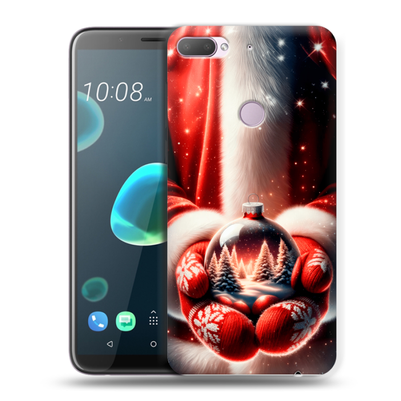 Пластиковый чехол на HTC Desire 12 Plus с принтом Новый год Пластиковый чехол на HTC Desire 12 Plus с принтом Новый год