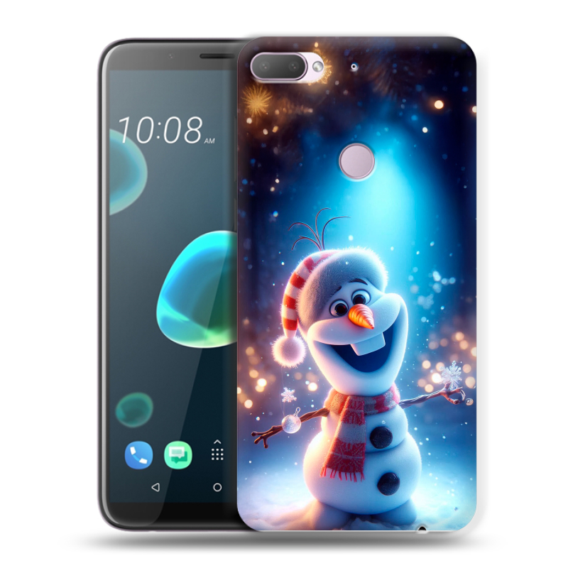 Силиконовый чехол на HTC Desire 12 Plus с принтом Новый год Силиконовый чехол на HTC Desire 12 Plus с принтом Новый год