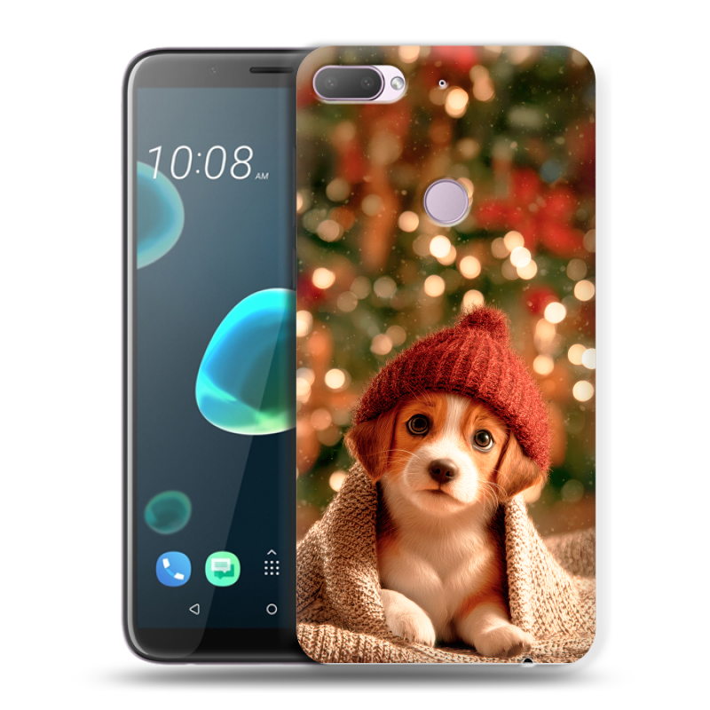 Силиконовый чехол на HTC Desire 12 Plus с принтом Новый год Силиконовый чехол на HTC Desire 12 Plus с принтом Новый год