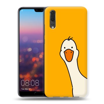 Силиконовый чехол на Huawei P20 с принтом Утка Силиконовый чехол на Huawei P20 с принтом Утка