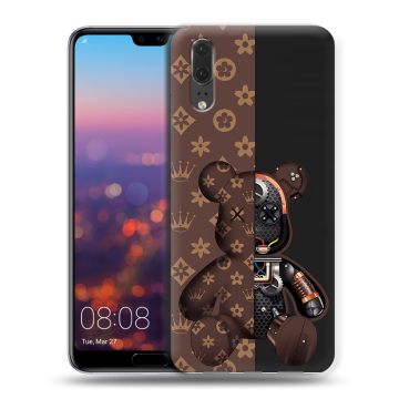 Силиконовый чехол на Huawei P20 с принтом Луи робот