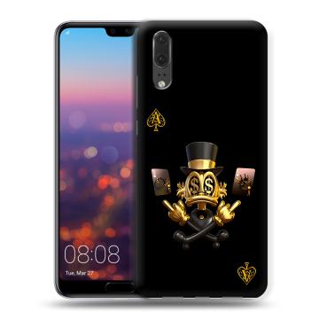 Силиконовый чехол на Huawei P20 с принтом Золотой скрудж макдак