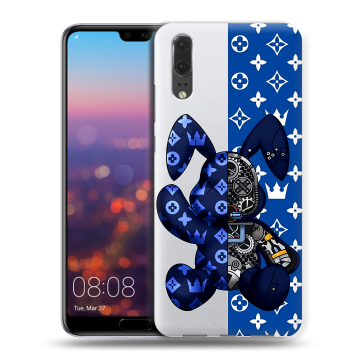 Силиконовый чехол на Huawei P20 с принтом Луи робот