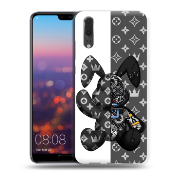 Силиконовый чехол на Huawei P20 с принтом Луи робот
