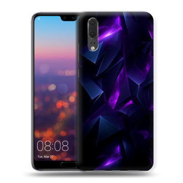 Силиконовый чехол на Huawei P20 с принтом Абстракиция