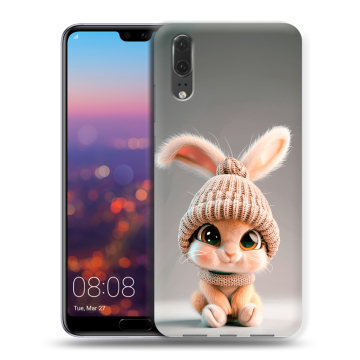 Силиконовый чехол на Huawei P20 с принтом Кролик