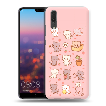 Силиконовый чехол на Huawei P20 с принтом Hello Kitty Хелоу Кити Силиконовый чехол на Huawei P20 с принтом Hello Kitty Хелоу Кити