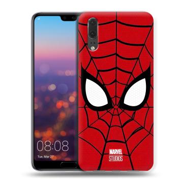 Силиконовый чехол на Huawei P20 с принтом человек паук spiderman