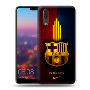 Силиконовый чехол на Huawei P20 с принтом Барселона Barcelona
