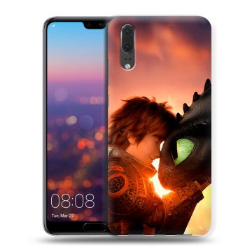 Силиконовый чехол на Huawei P20 с принтом Как приручить дракона Силиконовый чехол на Huawei P20 с принтом Как приручить дракона