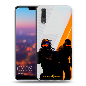 Силиконовый чехол на Huawei P20 с принтом Контер страйк Counter strike Силиконовый чехол на Huawei P20 с принтом Контер страйк Counter strike