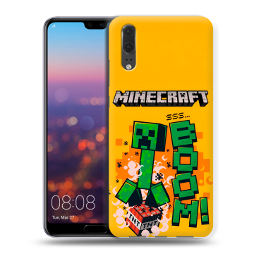 Силиконовый чехол на Huawei P20 с принтом Майнкрафт Minecraft Силиконовый чехол на Huawei P20 с принтом Майнкрафт Minecraft