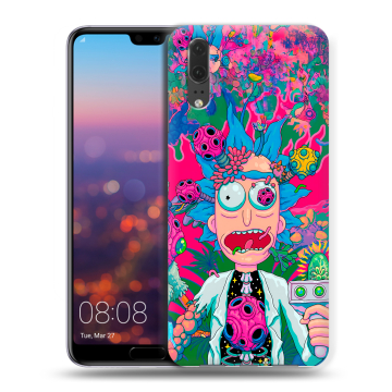 Силиконовый чехол на Huawei P20 с принтом Рик и Морти Rick Morty Силиконовый чехол на Huawei P20 с принтом Рик и Морти Rick Morty