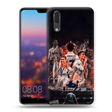 Силиконовый чехол на Huawei P20 с принтом Реал Роналдо Real Ronaldo