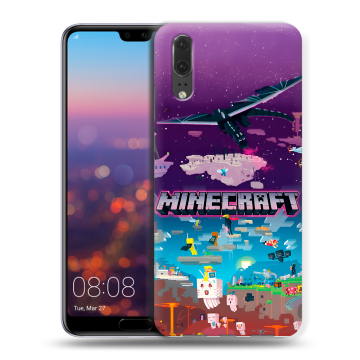 Силиконовый чехол на Huawei P20 с принтом Майнкрафт Minecraft Силиконовый чехол на Huawei P20 с принтом Майнкрафт Minecraft