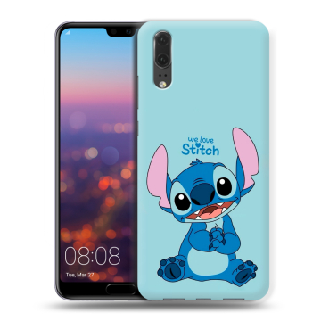 Силиконовый чехол на Huawei P20 с принтом Лило и Стич