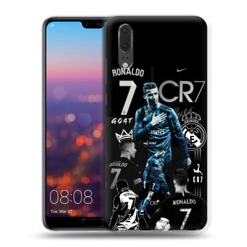 Силиконовый чехол на Huawei P20 с принтом Реал Роналдо