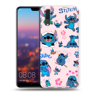 Силиконовый чехол на Huawei P20 с принтом Лило и Стич
