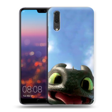 Силиконовый чехол на Huawei P20 с принтом Как приручить дракона Силиконовый чехол на Huawei P20 с принтом Как приручить дракона
